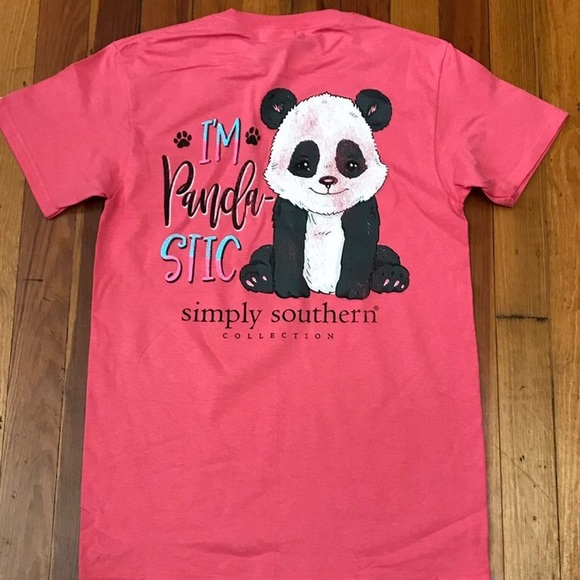 Simply Southern “I’m Panda-stic” Tshirt - Picture 3 of 4